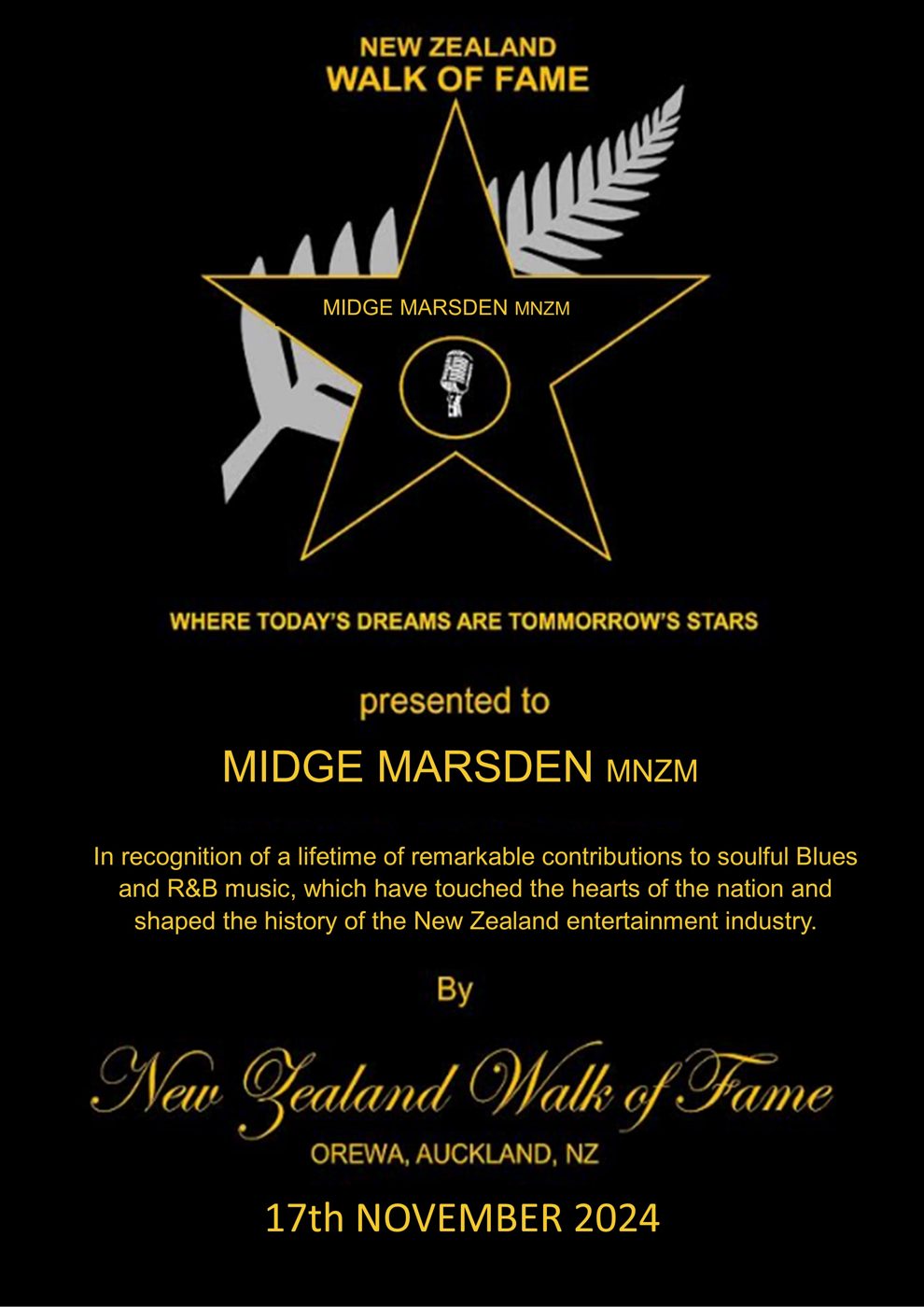 Midge Marsden — Walk of Fame photo 18