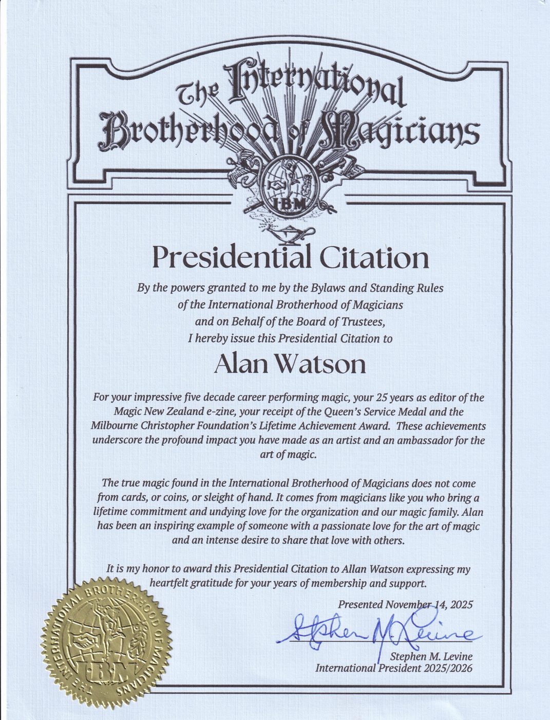 Alan Watson — Walk of Fame photo 17