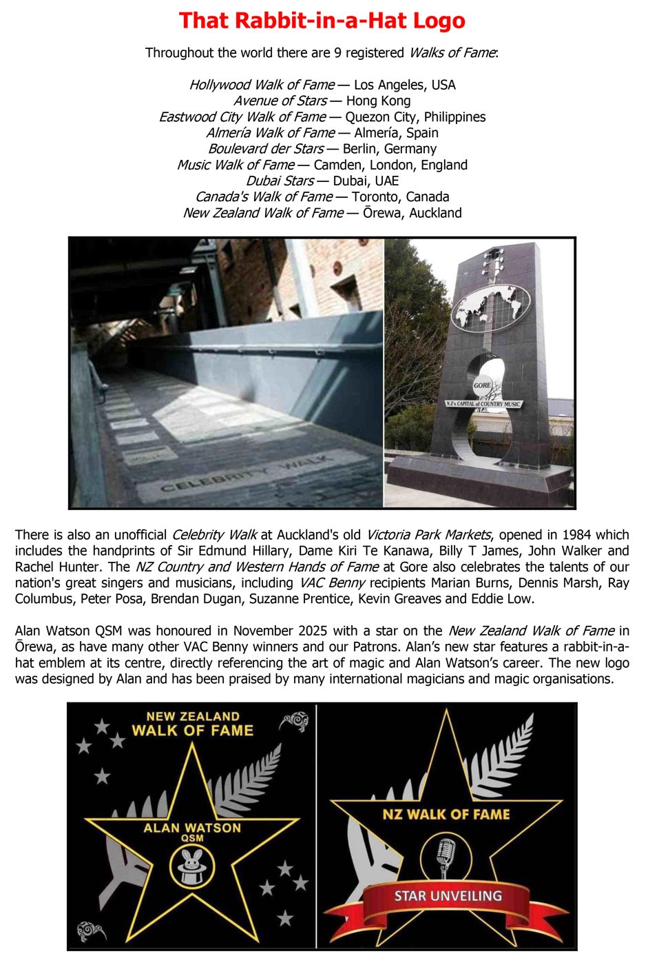Alan Watson — Walk of Fame photo 24